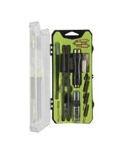 Vision Series Handgun Gun Cleaning Kit - 9mm, .35, .38, 40, & .45 Caliber Carbine Care and Maintenance - Includes Rods, Bore Brushes, Mops, and CLP - Durable Storage Case