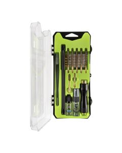 Vision Series Universal Rifle Gun Cleaning Kit - Firearm Care and Maintenance for Multiple Calibers - Includes Rods, Bore Brushes, Mops, and CLP - Durable Storage Case