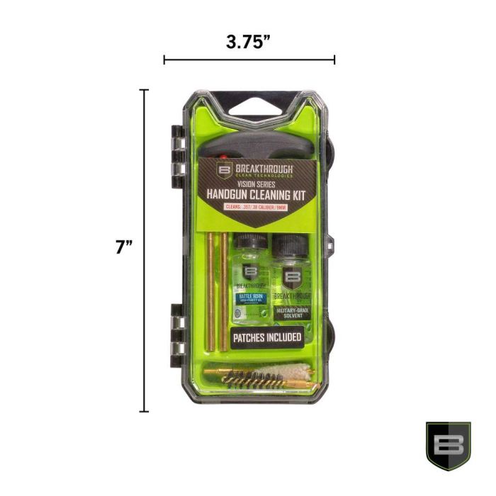 Breakthrough Clean Technologiesu00ae Vision Series Pistol Cleaning Kit, .22 Caliber, Multi-Color