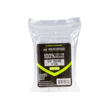 Breakthrough Clean Technologies Cotton Patches, .75" Square, 375-Pack