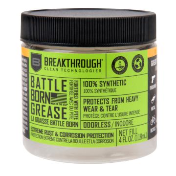 Breakthrough Clean Technologies Battle Born Grease w/ PTFE, 4oz Jar, Clear