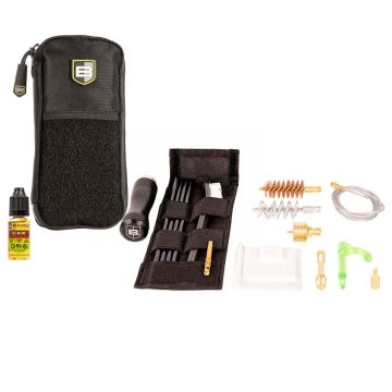 Breakthrough Clean Technologies Badge Series Rod & Pull-Through Cleaning Kit w/ Molle Pouch, 12 Gauge