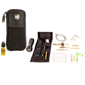 Breakthrough Clean Technologies Badge Series Rod & Pull-Through Cleaning Kit w/ Molle Pouch, 5.56 / 9mm