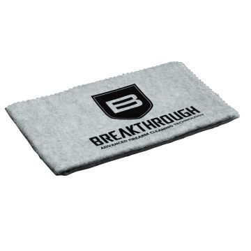 Breakthrough Clean Technologies Weather-Proof Cotton Silicon Gun Cloth, 14" x 12", Gray