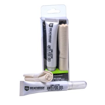 Breakthrough Clean Technologies Anti-Fog Lens Gel Kit, 10ml Tube & Cloth