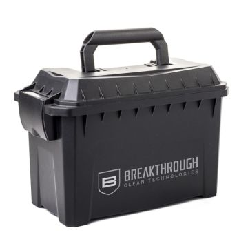 Breakthrough Clean Technologies Ammo Can, 9.75"L x 4.75"W x 6"H, Black