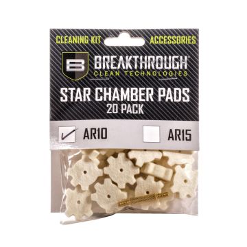 AR-10 Chamber Star Pads, 8-32 Threads (Male/Male) Adapter, 20-Pack