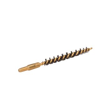 Nylon Bristle Bore Brush, .17 Caliber, Brass Core