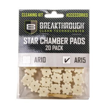 AR-15 Chamber Star Pads, 8-32 Threads (Male/Male) Adapter, 20-Pack