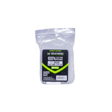 Cotton Patches, 1.5" Square, 243 Thru 270 Caliber, 50-Pack