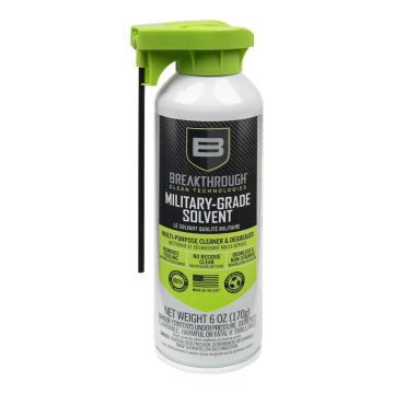 Aerosol Military-Grade Solvent, 6oz, Clear