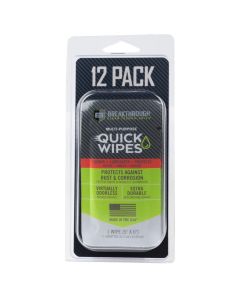 Breakthrough Clean Technologies Multi-Purpose CLP Quick Wipes, 5" x 6", 12-Pack