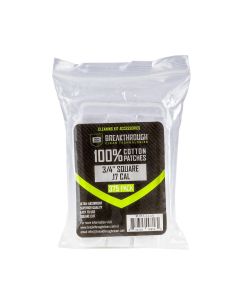 Breakthrough Clean Technologies Cotton Patches, .75" Square, 375-Pack w/ Plastic Tray