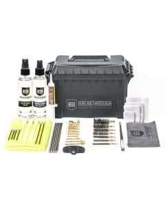 Breakthrough Clean Technologies Ammo Can Cleaning Kit, w/ 6oz Solvent, Oil, & SS Rods, Multi-Color