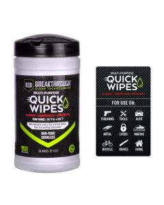 Breakthrough Clean Technologies Multi-Purpose CLP Quick Wipes, 5" x 6", 50-Pack Canister