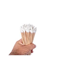 Breakthrough Clean Technologies Cotton Swabs, 6"L, 200-Pack, White