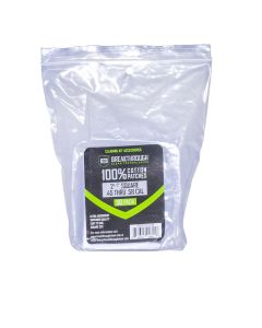 Breakthrough Clean Technologies Cotton Patches, 2.5" Square, .45 Thru .58 Caliber, 50-Pack w/ Plastic Tray