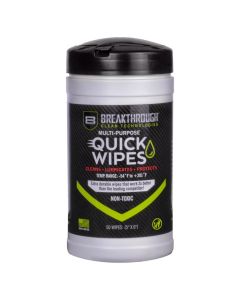 Breakthrough Clean Technologies Multi-Purpose CLP Quick Wipes, 5" x 6", 50-Pack Canister
