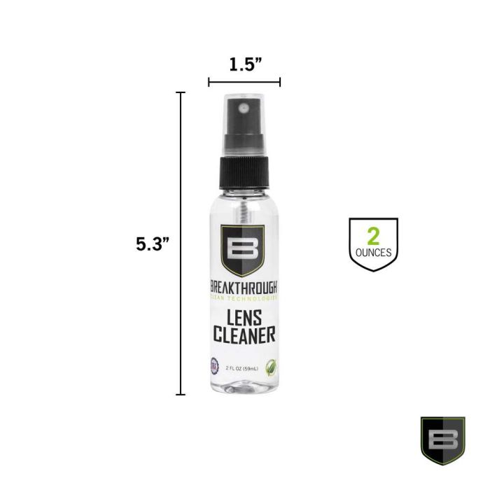 Breakthrough Clean Technologies Lens Cleaner, 2oz Bottle, Clear