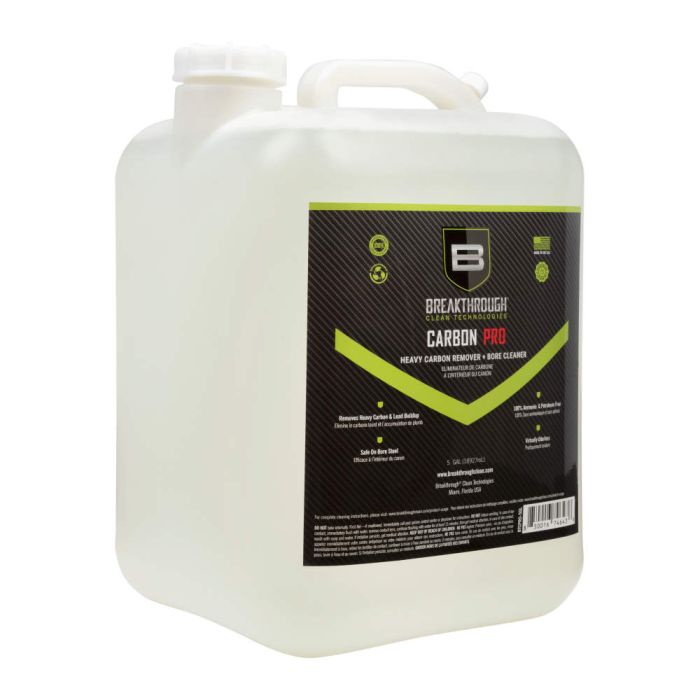 Breakthrough Clean Technologies Heavy Carbon Remover - Gun Barrel and Bore Cleaner - All Purpose Degreaser - Perfect for Handguns and Rifles - 5-Gallon Refill Container, Clear