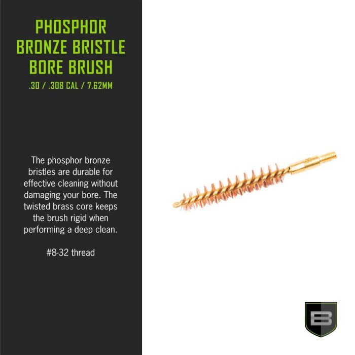 Breakthrough Clean Technologies Phosphorus Bronze Bristle Bore Brush, 30, 308 Caliber & 7.62mm