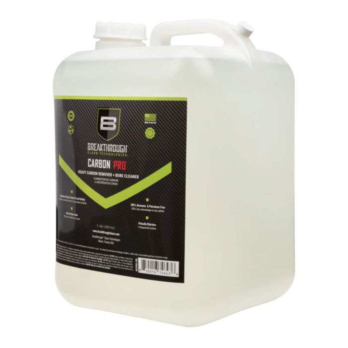 Breakthrough Clean Technologies Heavy Carbon Remover - Gun Barrel and Bore Cleaner - All Purpose Degreaser - Perfect for Handguns and Rifles - 5-Gallon Refill Container, Clear