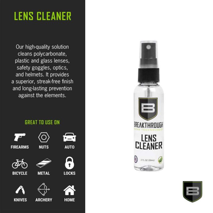 Breakthrough Clean Technologies Lens Cleaner, 2oz Bottle, Clear